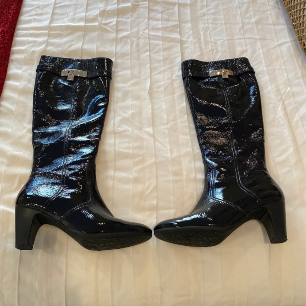 Gabor Black Patent boots